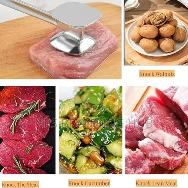 Kitchen Meat Tenderizer Steak Mallet Hammer (Hbc - thumbnail 7