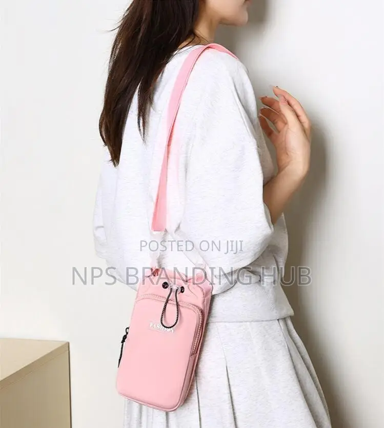 Water Bottle Draw String Bag Holder With Strap Crossbody I(Hbc
