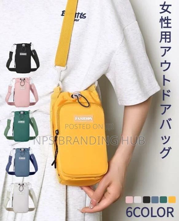 Water Bottle Draw String Bag Holder With Strap Crossbody I(Hbc - thumbnail 7