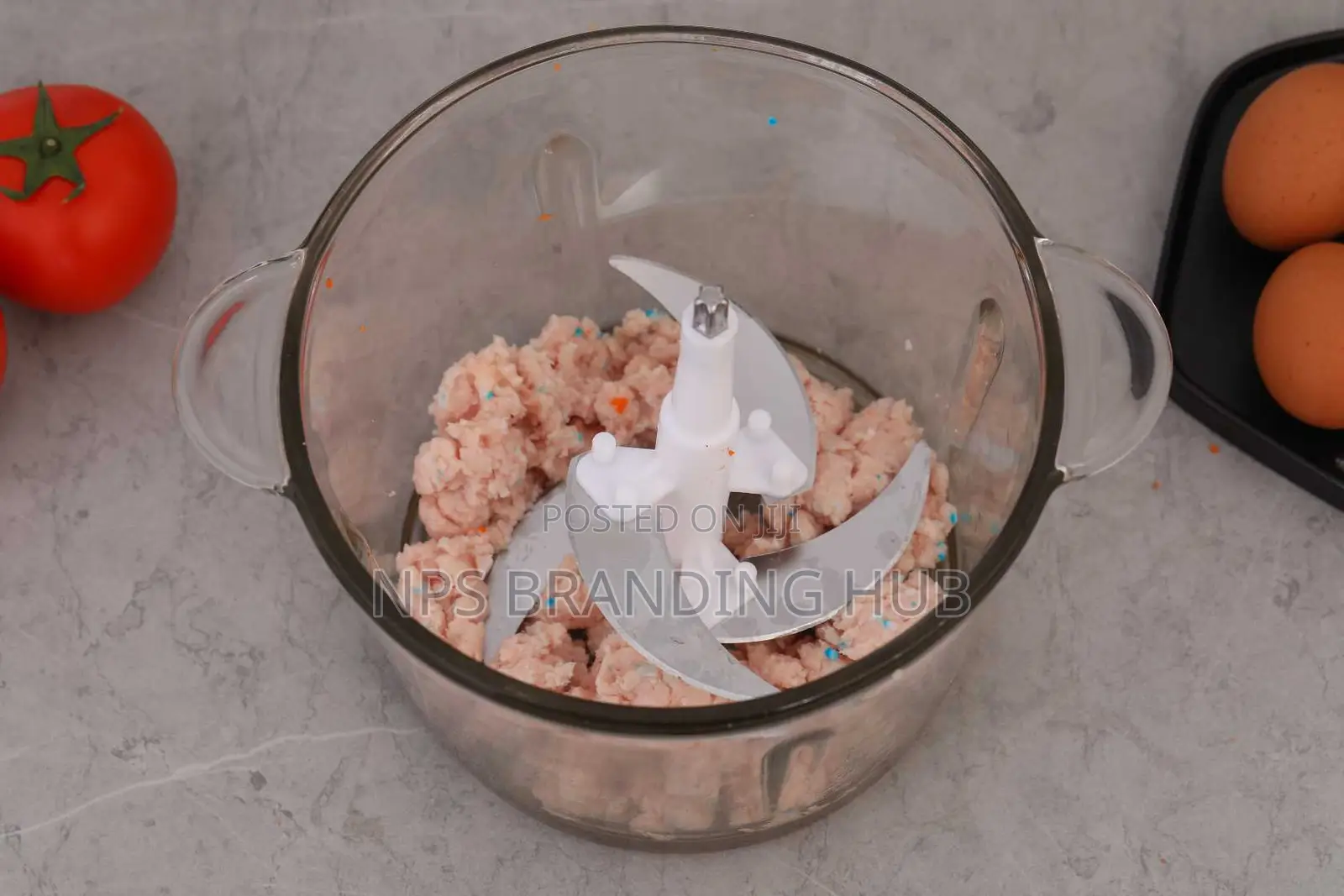 3l Glass Electric Food Chopper With 300w and 2-Speed Setting (Hbc