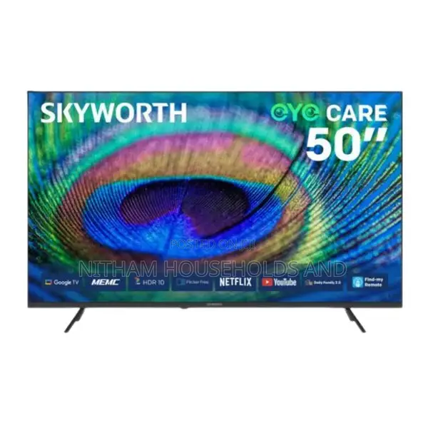Skyworth 50g6500h 50′′ Uhd Smart Led TV – Google TV