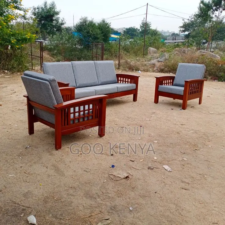 Home Sofa; Elegant 7 Seater Wooden Frame Sofa Set