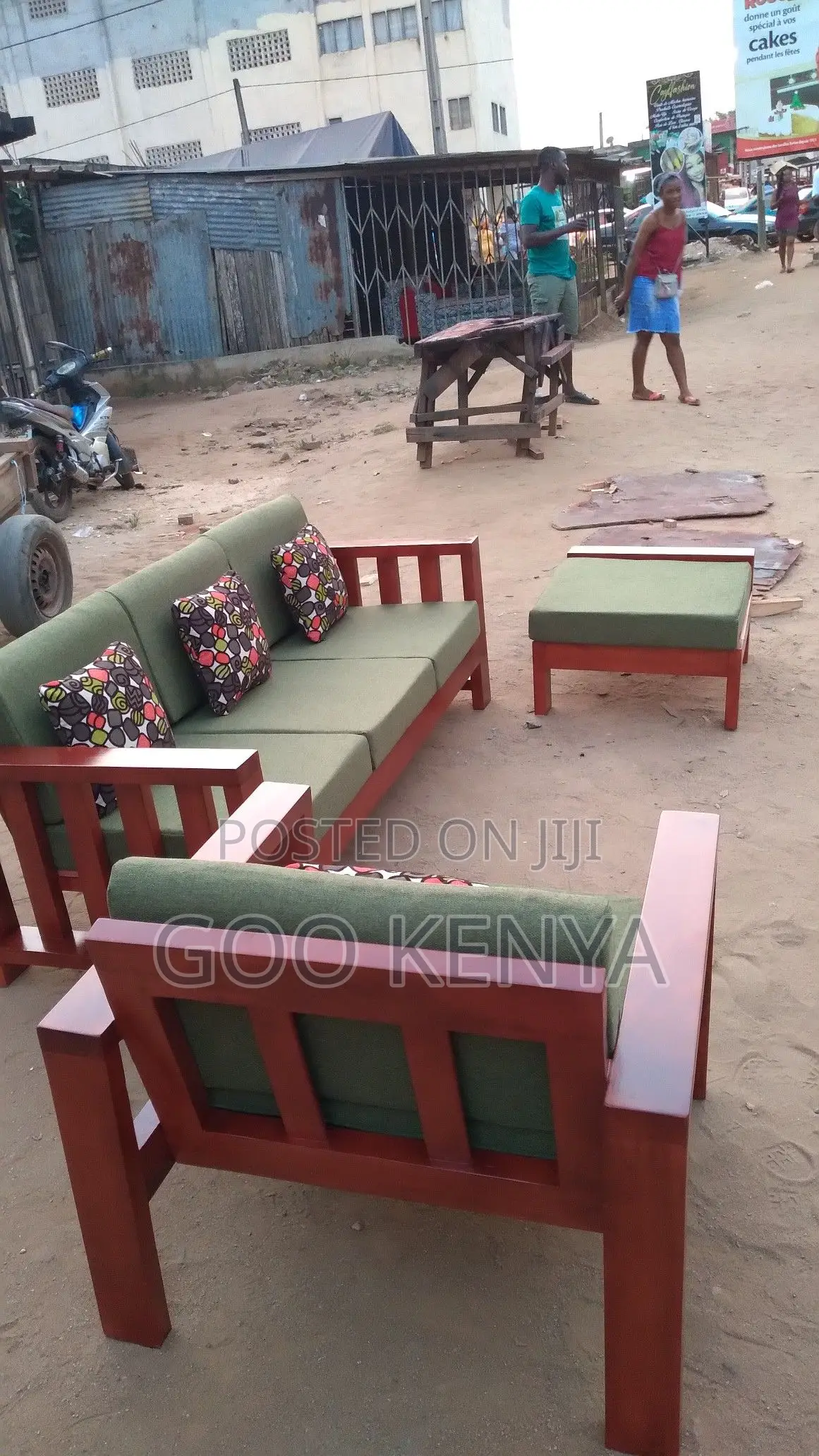 Home Sofa; Elegant 7 Seater Wooden Frame Sofa Set