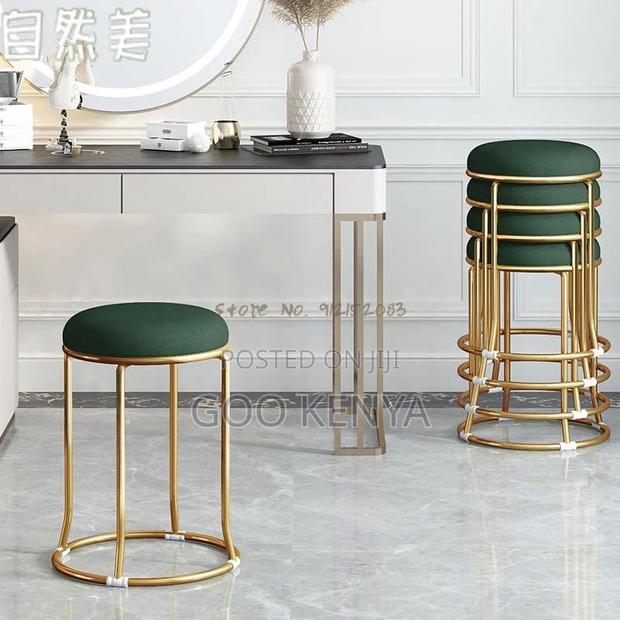 Kitchen Stool;Premium Round Upholstered Stool With Comfortable Padding - thumbnail 7