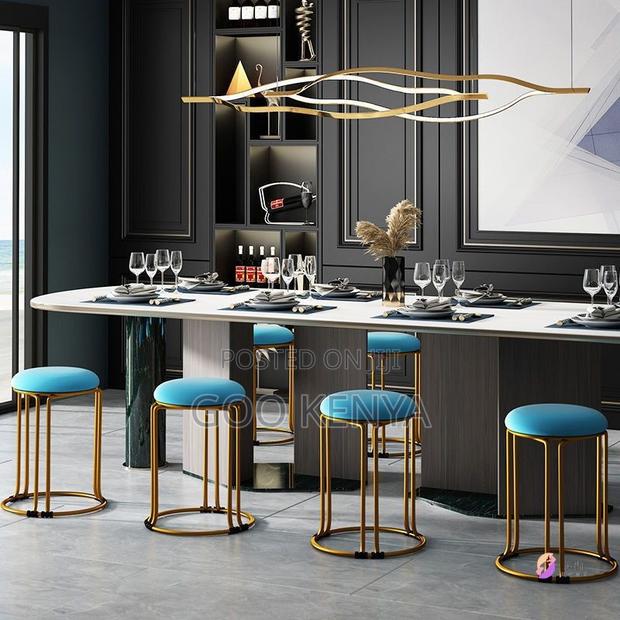 Kitchen Stool;Premium Round Upholstered Stool With Comfortable Padding - thumbnail 6
