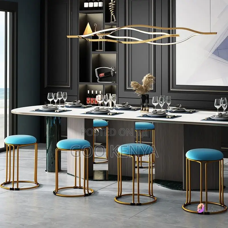 Kitchen Stool;Premium Round Upholstered Stool With Comfortable Padding