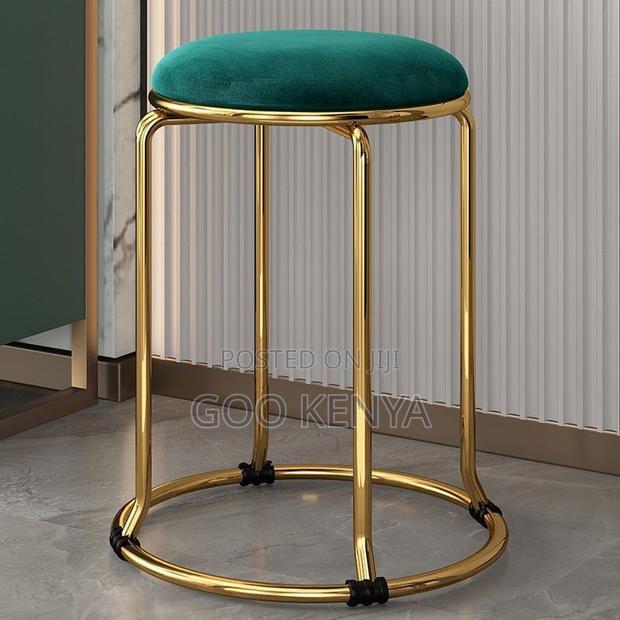 Kitchen Stool;Premium Round Upholstered Stool With Comfortable Padding - thumbnail 9