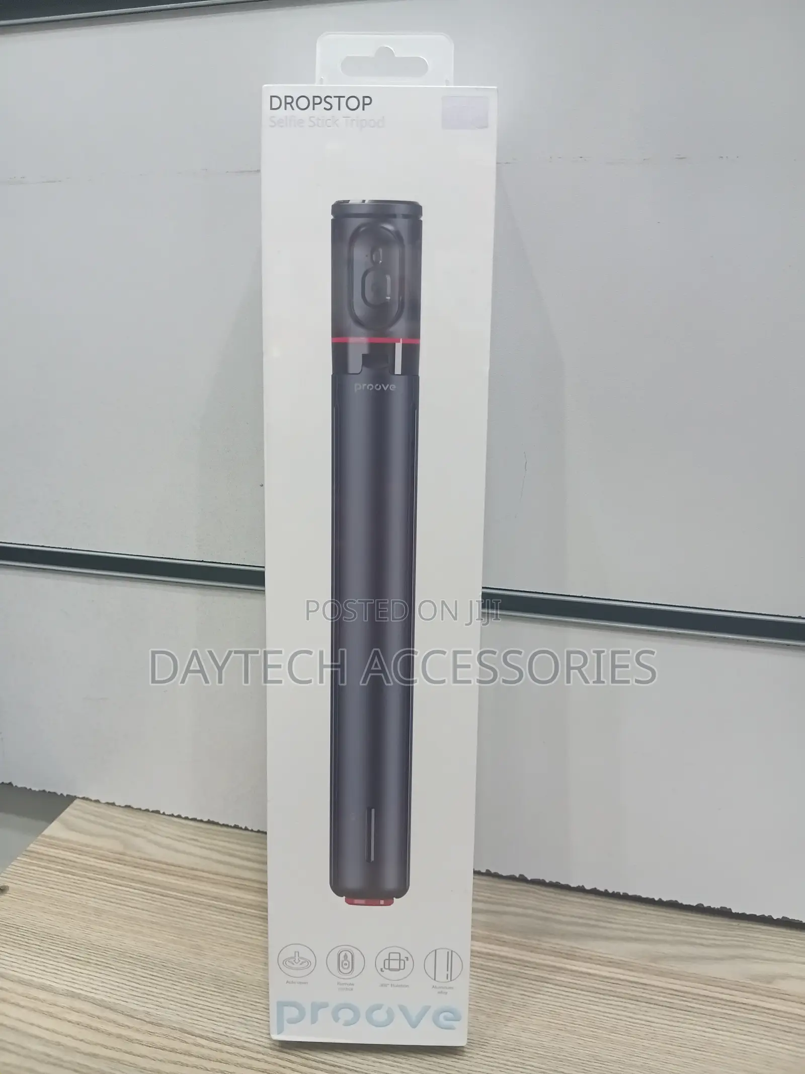 The Proove Dropstop Selfie Stick a 2-in-1 Device.