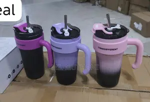 1080 Ml Stainless Steel Insulated Travel Mug With a Stainless Straw