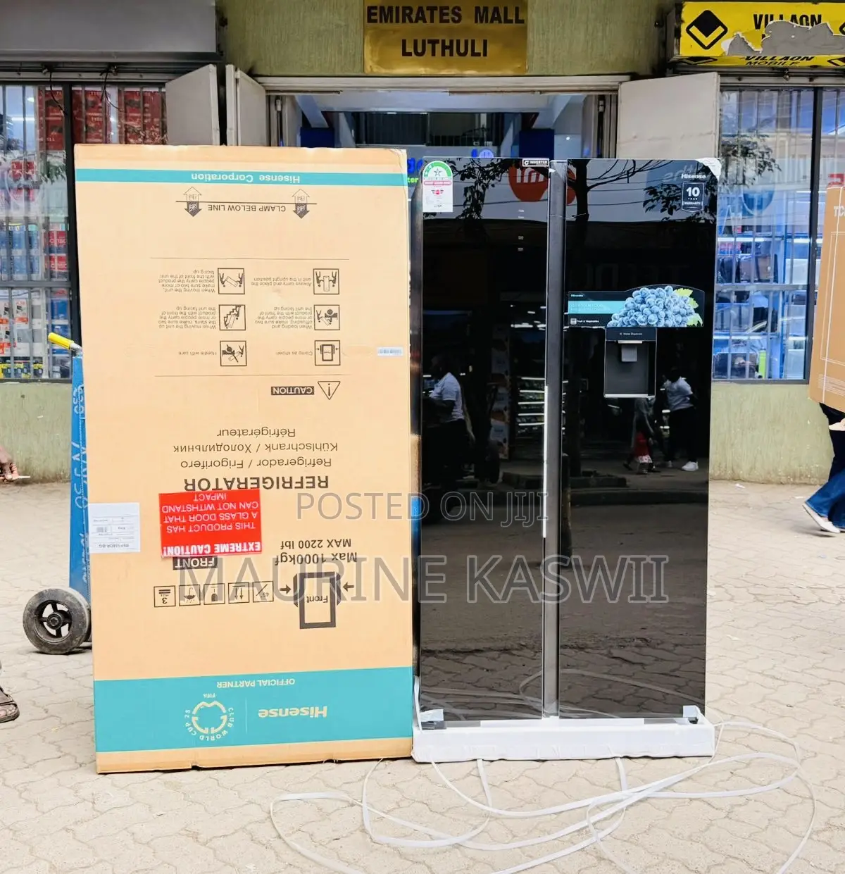 Hisense 529 Side by Side Glass Door 10 Year Warranty