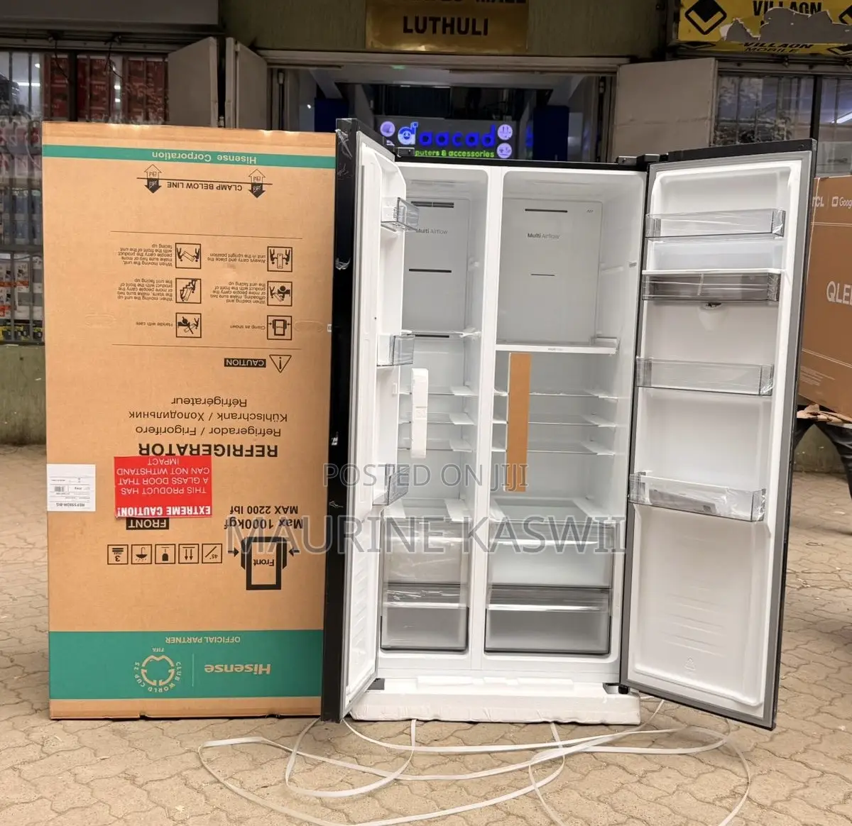 Hisense 529 Side by Side Glass Door 10 Year Warranty