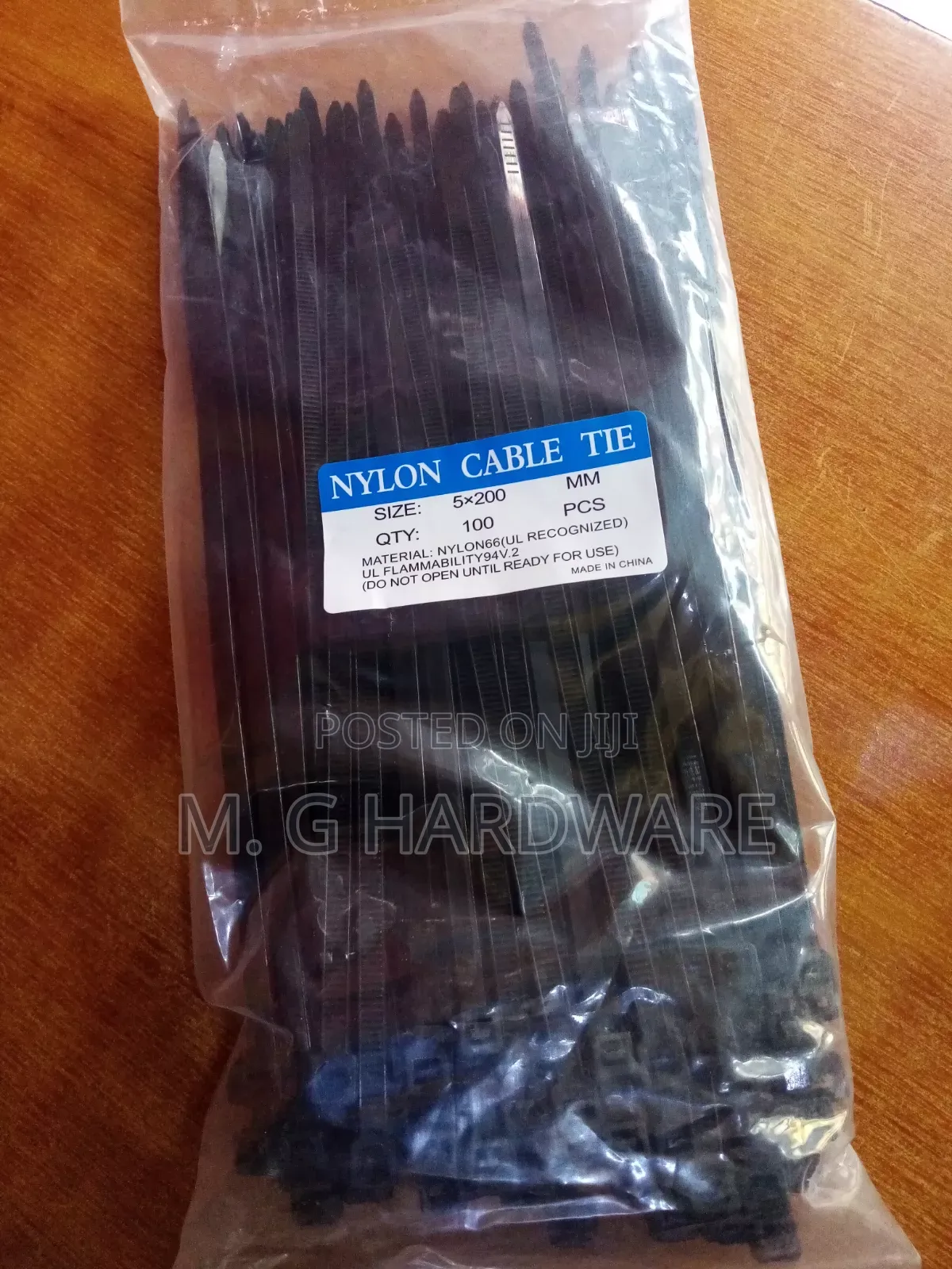 Black Cable Ties 5*200