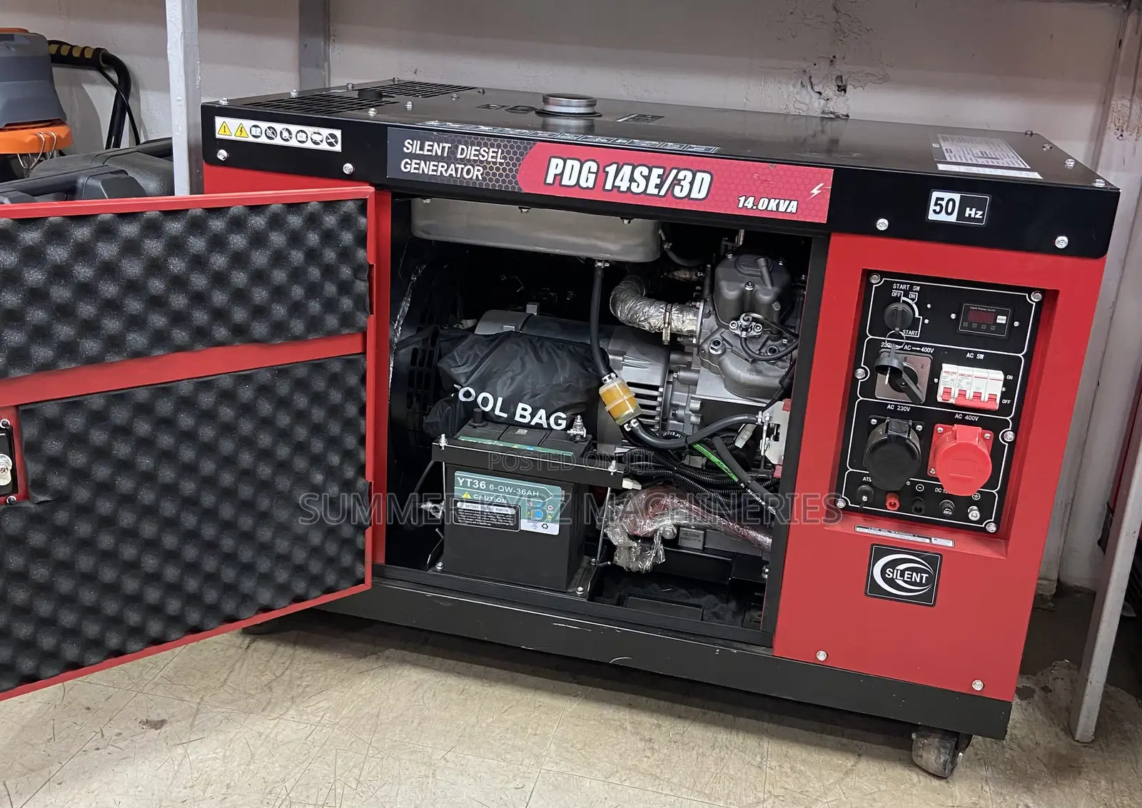 Pyramid Germany PDG 12se/3d Silent Diesel Generator Features a 12kva