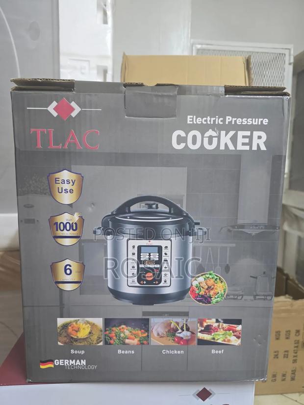 6 Litres Tlac Electric Pressure Cooker, 6ltr, 1000w, Digital Panel