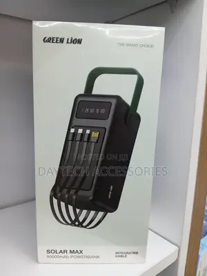 Green Lion Solar Max 80000mah Power Bank Integrated Cables and Display