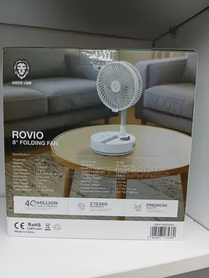 The Green Lion Rovio Folding Fan With 7200mah Rechargeable Battery