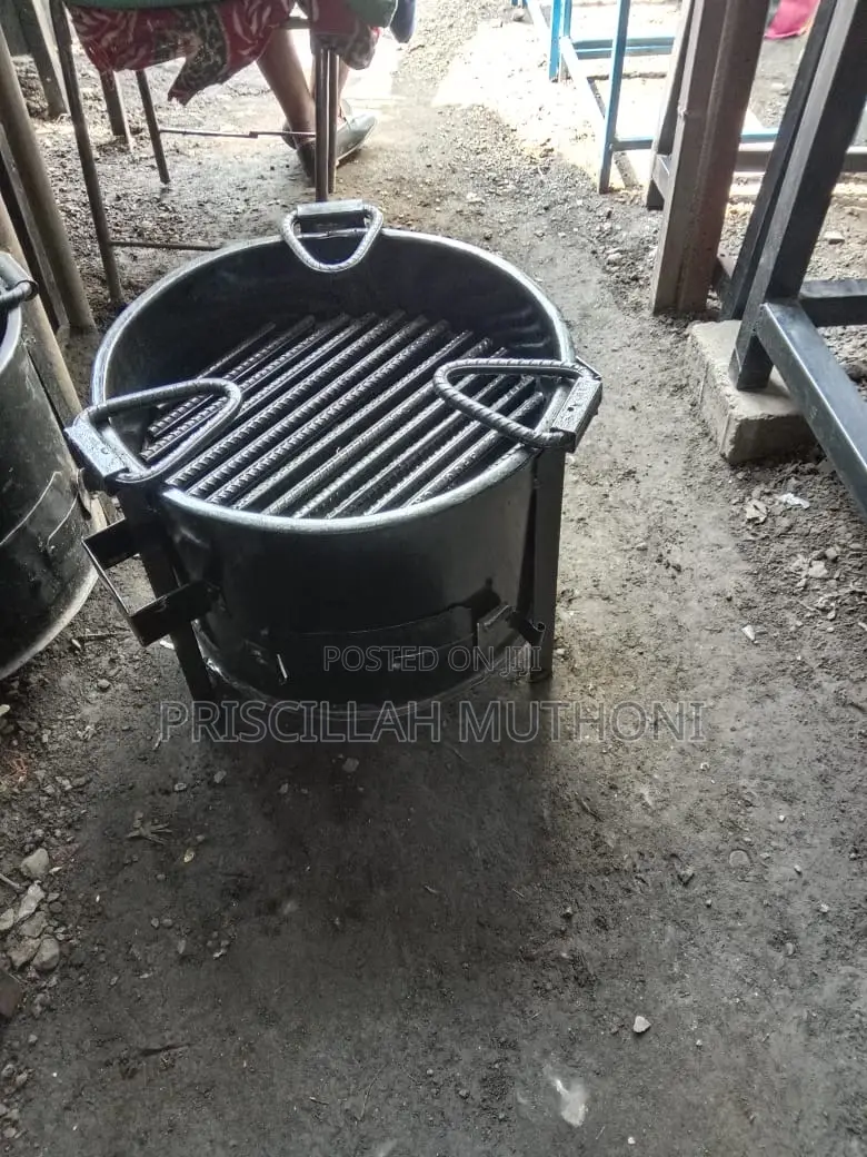 Heavy Duty Round Charcoal Grill Jiko