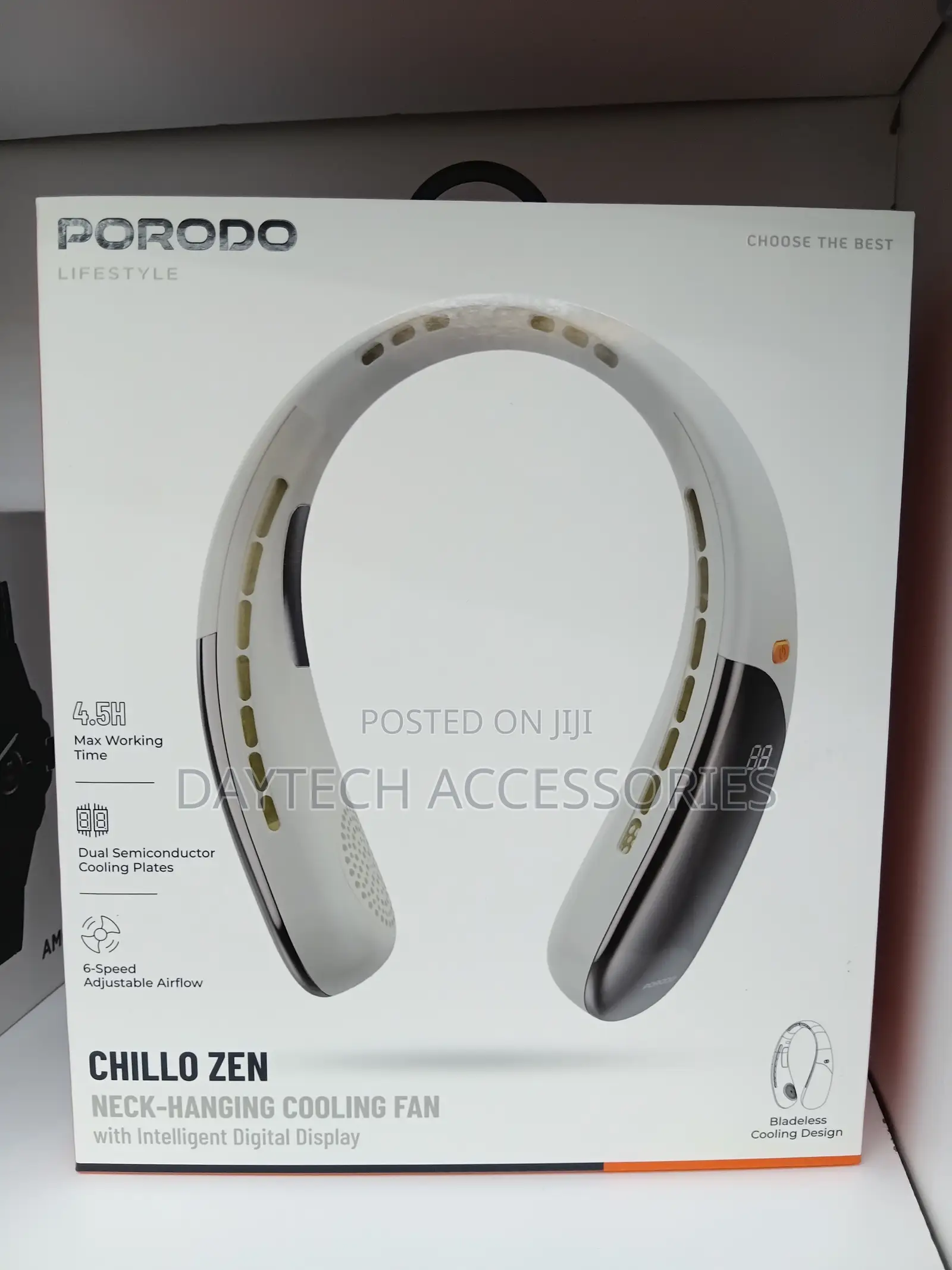 Porodo Chillo Zen Neck-Hanging Cooling Fan.