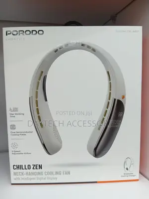 Porodo Chillo Zen Neck-Hanging Cooling Fan.