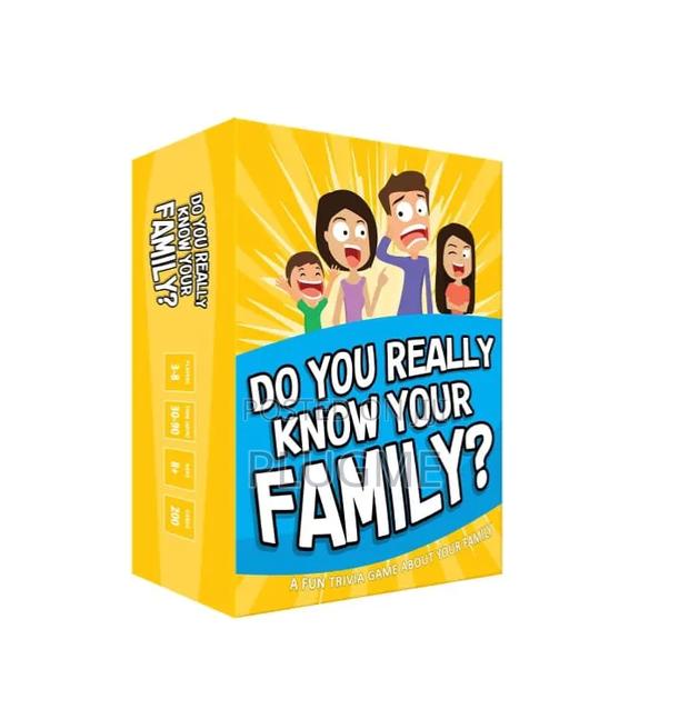 Do You Really Know Your Family 
 Fun and Interactive Family Game