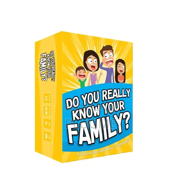 Do You Really Know Your Family 
 Fun and Interactive Family Game