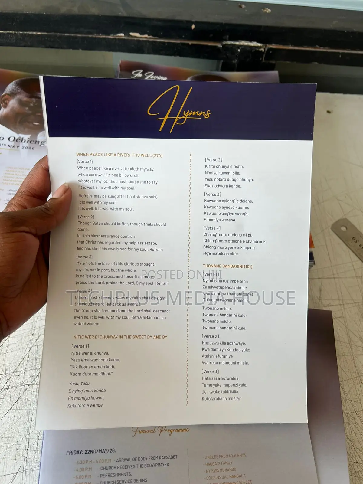 Funeral Programs and Eulogies