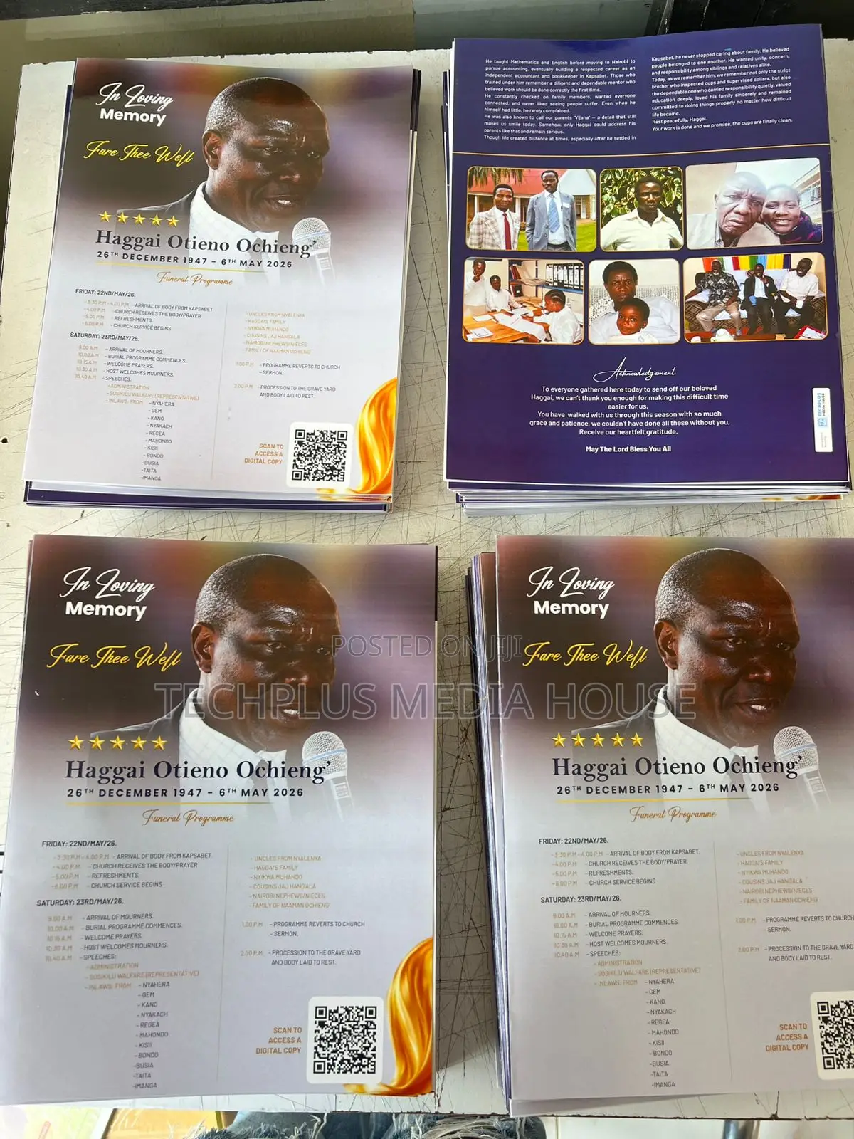 Funeral Programs and Eulogies