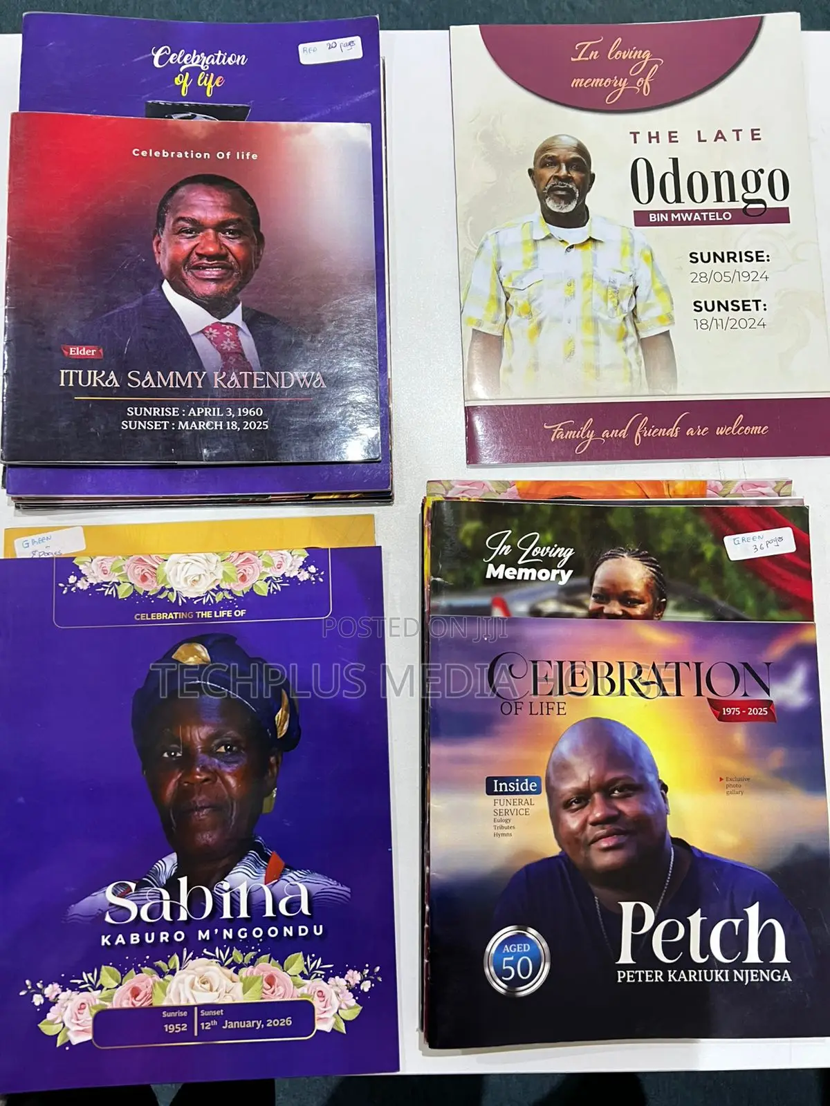 Funeral Programs and Eulogies