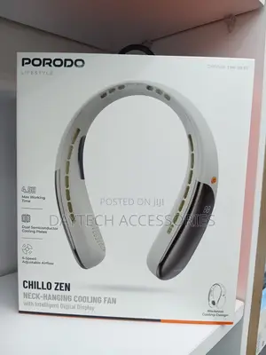 Porodo Lifestyle Chillo Zen Neck Fan Semiconductor Cooling Plates.