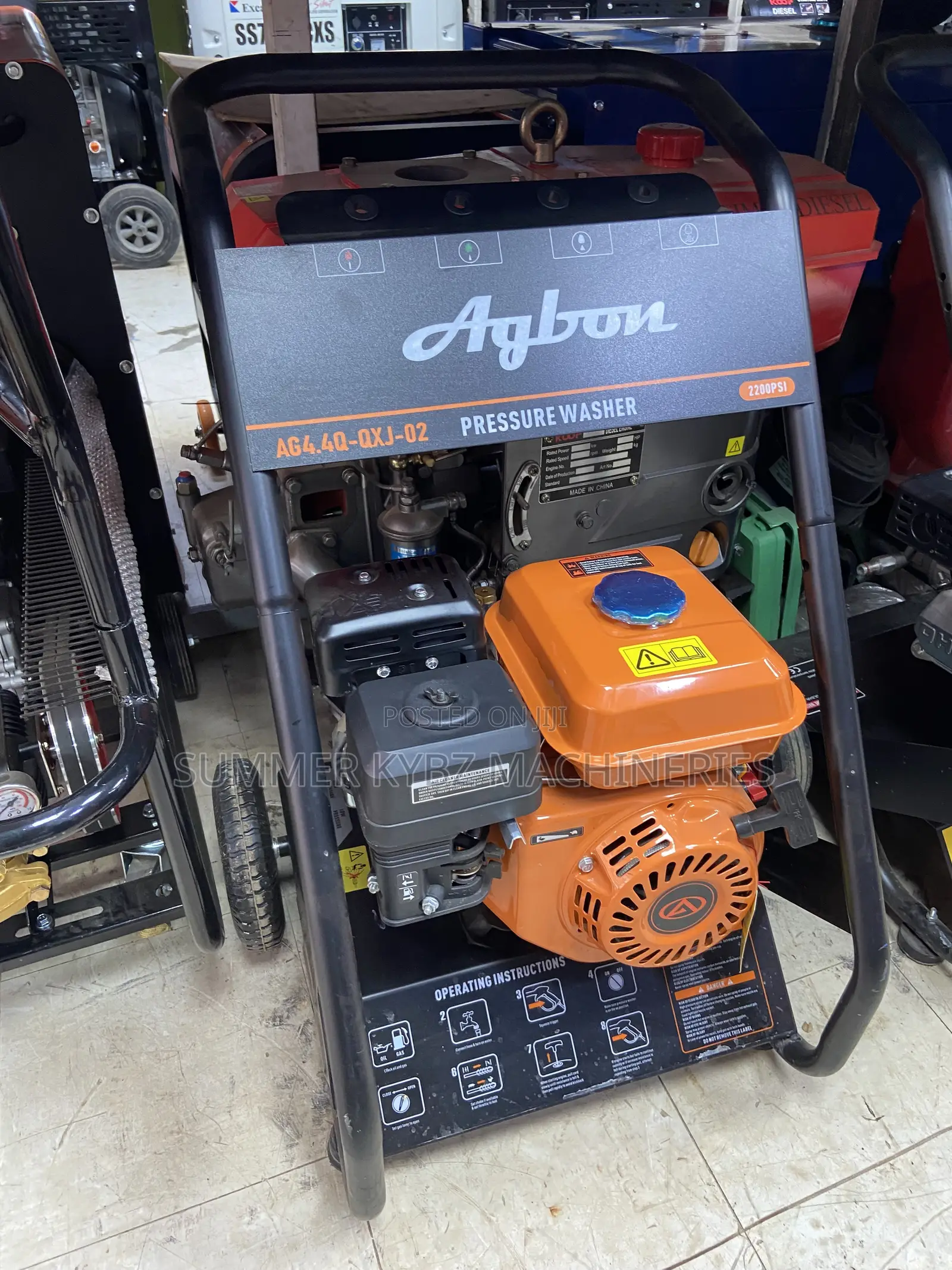 Agbon Petrol-Powered Pressure Washer 2200psi