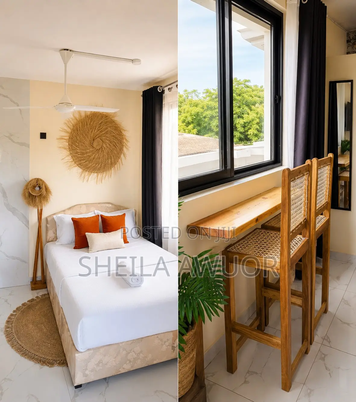 Diani Beach Side Studio - 2 Minutes Walk to the Beach With Ac