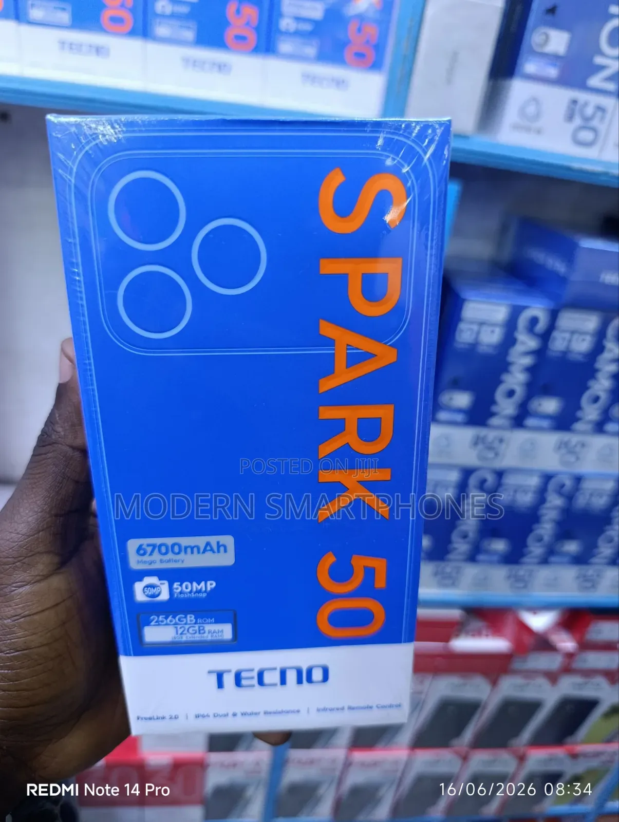 New Tecno Spark 50 128 GB Blue