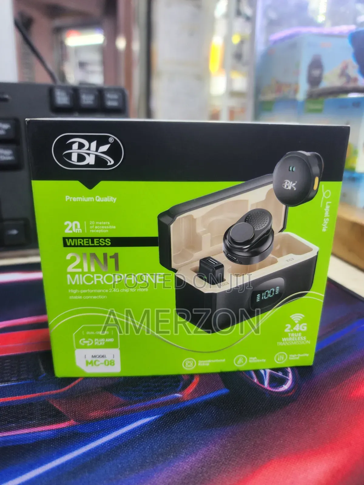 Mc-08 2-in-1 Wireless Lapel Microphone