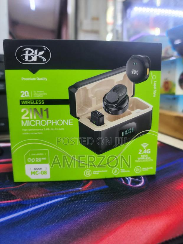 Mc-08 2-in-1 Wireless Lapel Microphone - thumbnail 2