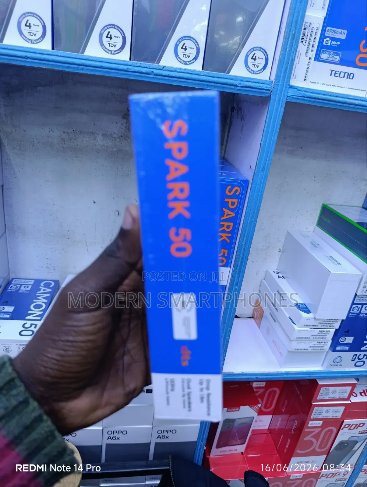 New Tecno Spark 50 128 GB Black