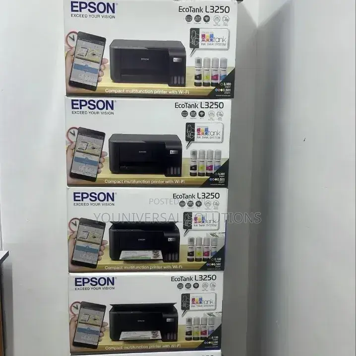 Epson Ecotank L3250 A4 Wifi Wireless All in One Ink Tank Printer