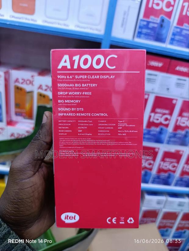 New Itel A100C 64 GB Black - thumbnail 2