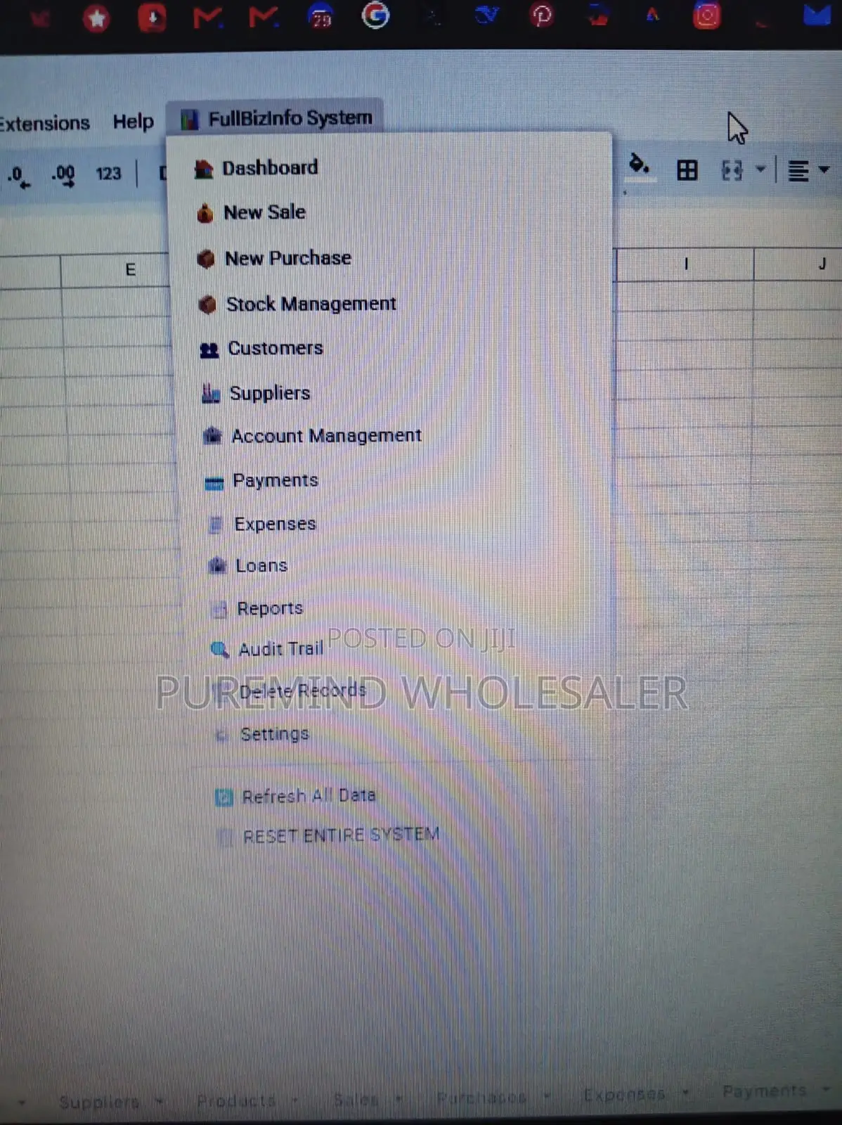 Google Sheets Accounting System