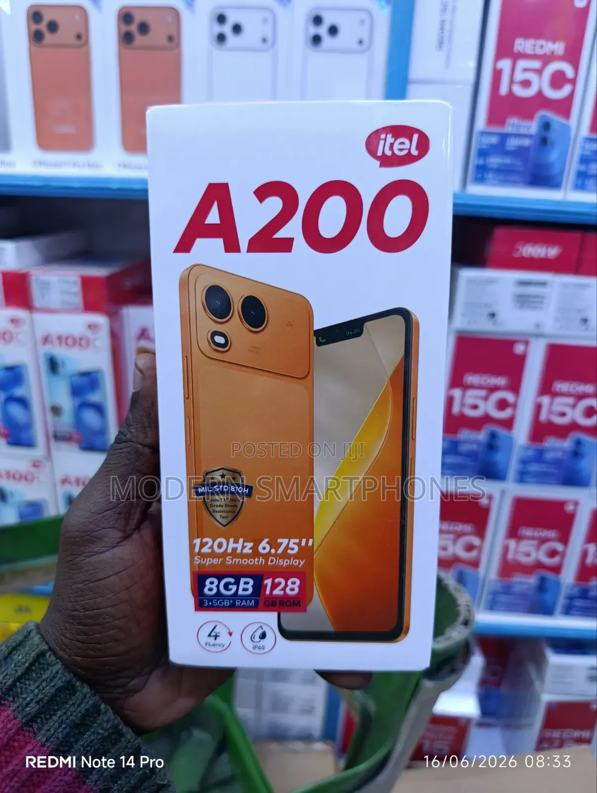 New Itel A200+ 128 GB Black
