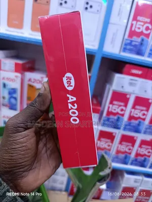 New Itel A200+ 128 GB Black