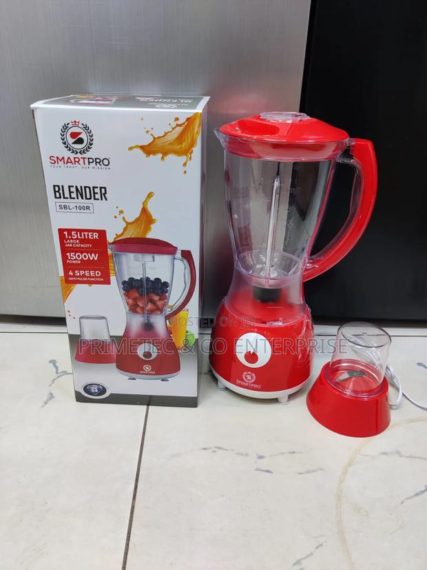 *Smartpro Blender 1.5l SBL 100r 2in1 Plastic Jar