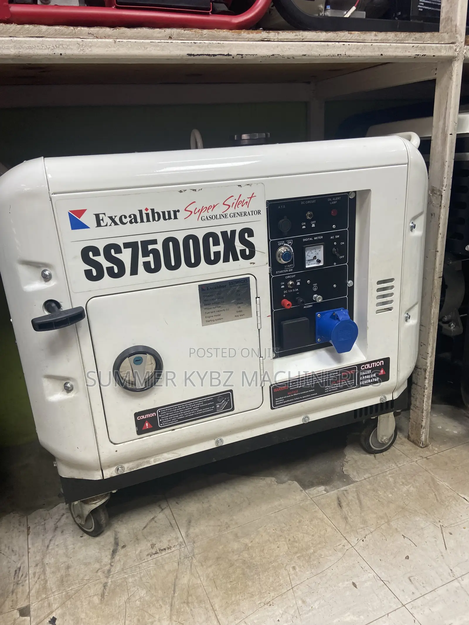 Excalibur Ss9500cxs/- 9 Kva Super Silent Diesel Generator