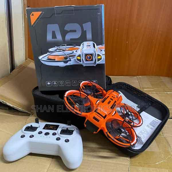 Wide-Angle and Adjustable Viewing. A21 Dual Camera Foldable Drone