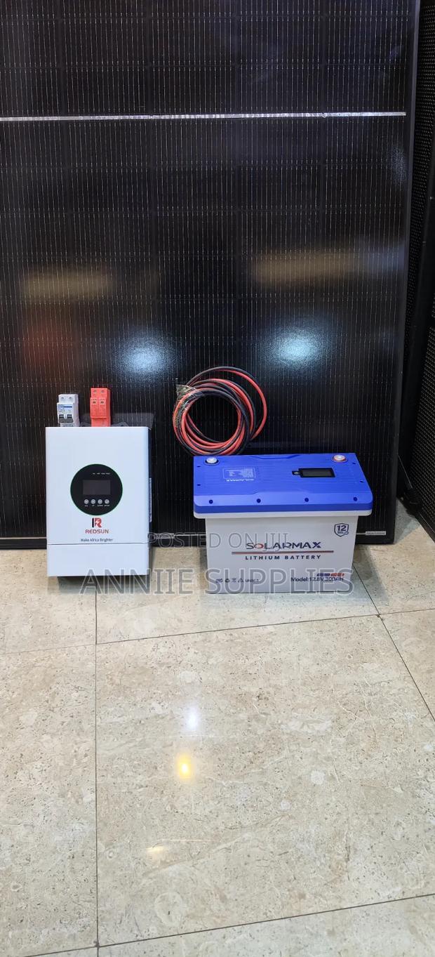 3.2kva Hybrid Inverter+300ah 12.8v+2pc 585 Solar Panels