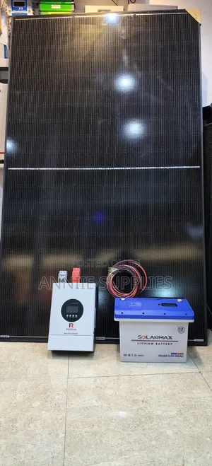 3.2kva Hybrid Inverter+300ah 12.8v+2pc 585 Solar Panels