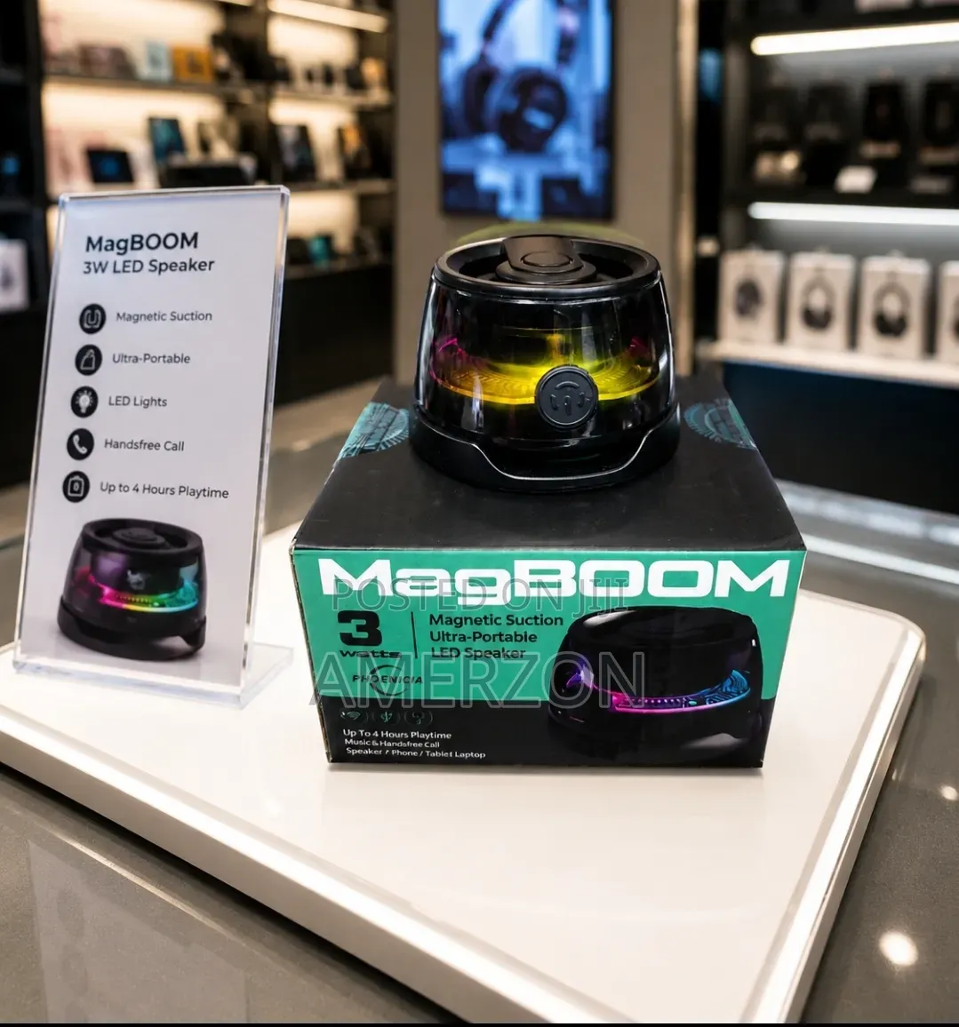 Sway Magboom Led Magnetic Bluetooth Speaker