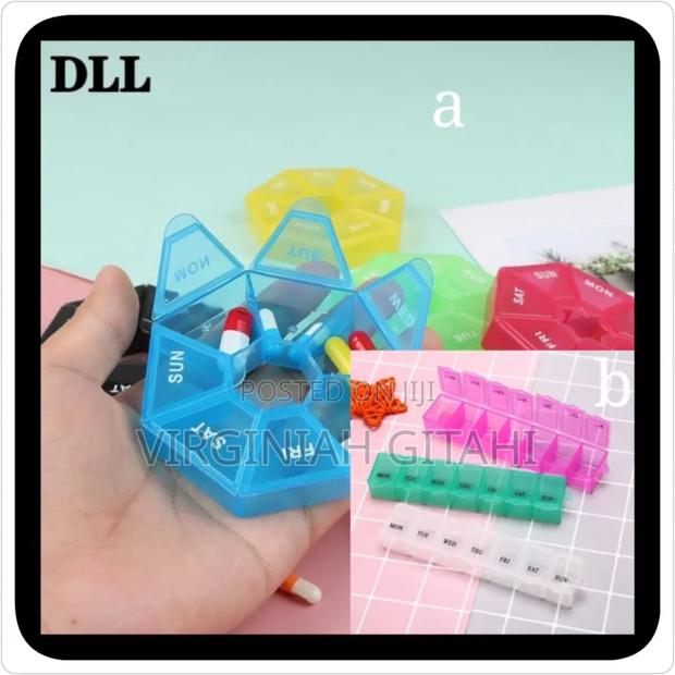 Weekly Pills Organiser Both Rectangular and Circular