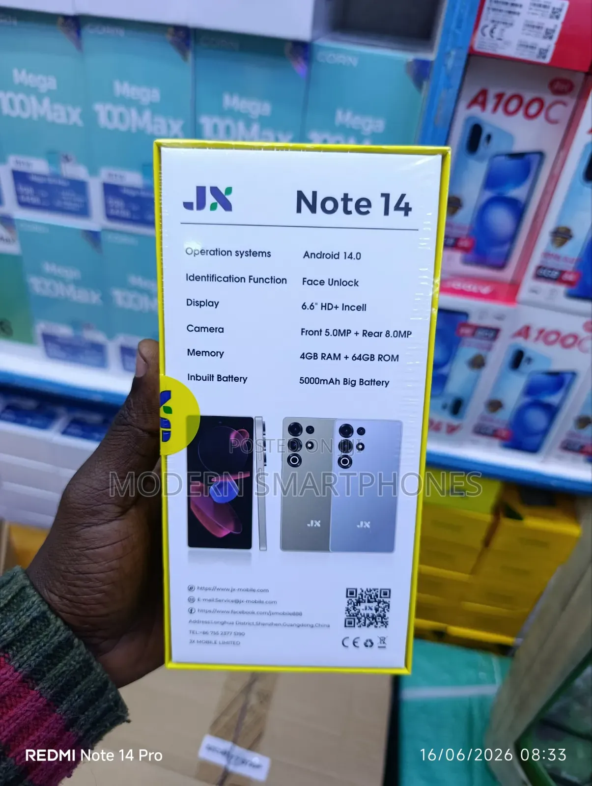 New Mobile Phone 64 GB Black