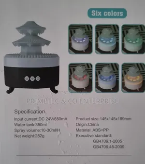 Double Roof 2 Levels Rain Drops Aromatherapy Humidifier