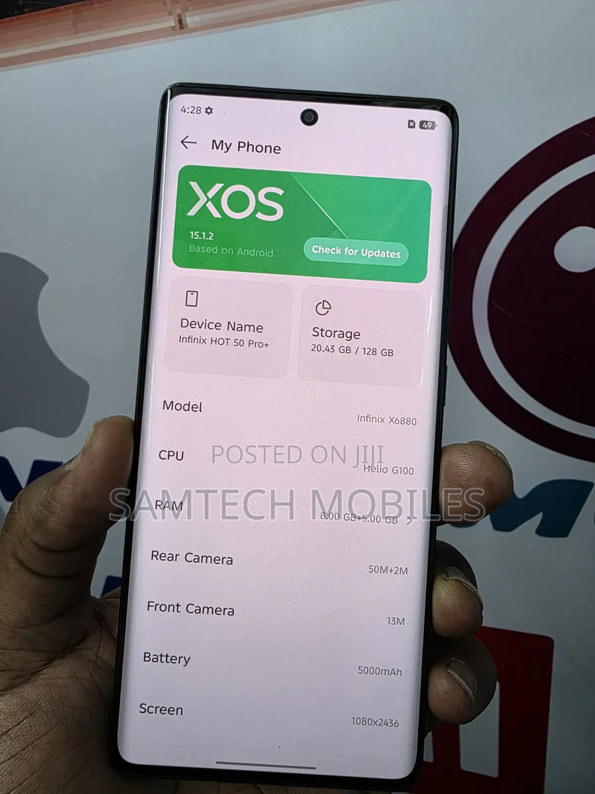 Infinix Hot 50 Pro+ 4G 128 GB Gray